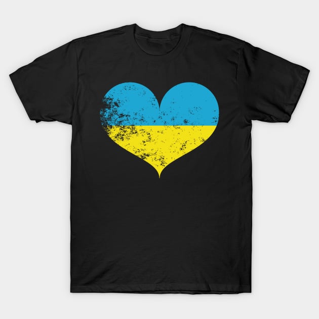 Ukraine Heart T-Shirt by Stoney09